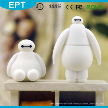 White Cartoon Big Baymax Shaped PVC USB Flash Drive (TG131)